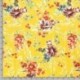 Tissu Imprimé Fleurs Jaune 