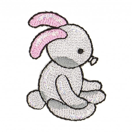 Ecusson animaux ballon - Lapin