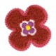 Ecusson fleur - Bordeaux