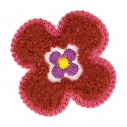Ecusson fleur - Bordeaux