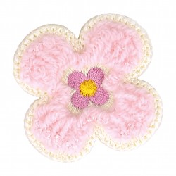 Ecusson fleur - Rose