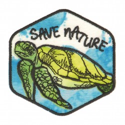 Ecusson save nature - Tortue