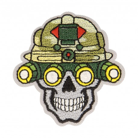 Ecusson militaire luminescent - Tête de mort