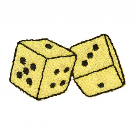 Ecusson thème casino - Dés