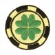 Ecusson thème casino - Trèfle
