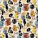 Tissu Cretonne Jazz Multico 