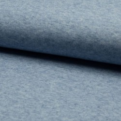 Tissu Maille Tricot Chiné Indigo