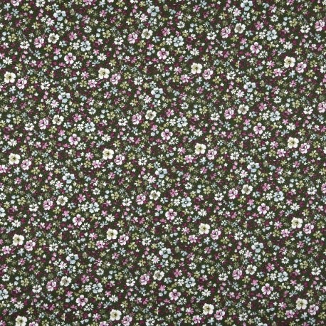 Tissu Imprimé Therese Vert 