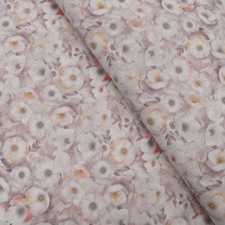 Tissu Coton Imprimé Digital Gien Beige