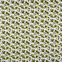 Tissu Imprimé Picholine Blanc 