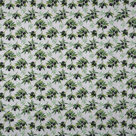 Tissu Imprimé Uzes Gris