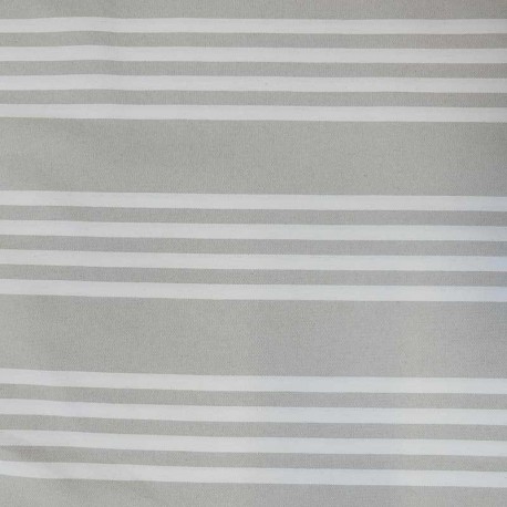 Tissu Jacquard Rayures Gris Grande Largeur
