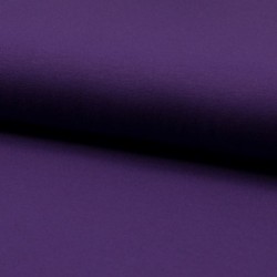 Tissu Jersey Luxe Uni Violet Foncé 