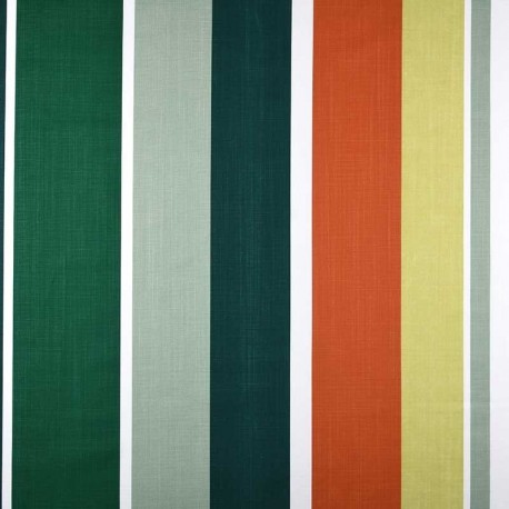 Tissu Cretonne Bahine Orange 