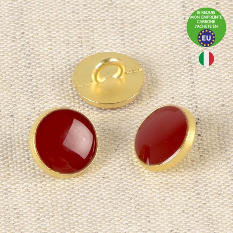 Bouton métal laqué