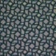 Tissu Jacquard Memphis Fils Doré Bleu Paon