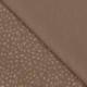 Tissu Jersey Imprimé Confetti Taupe