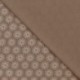 Tissu Jersey Imprimé Umbrella Taupe 