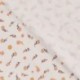 Tissu Jersey Coton Imprimé Fleurs Orange 