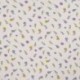 Tissu Jersey Coton Imprimé Fleurs Lilas 