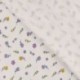 Tissu Jersey Coton Imprimé Fleurs Lilas 