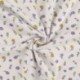Tissu Jersey Coton Imprimé Fleurs Lilas 