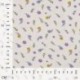 Tissu Jersey Coton Imprimé Fleurs Lilas 