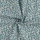 Tissu Jersey Coton Imprimé Petites Fleurs Bleues