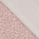 Tissu Jersey Coton Imprimé Petites Fleurs Rose 