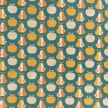 Tissu Cretonne Enduite Fruity Multico 