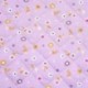 Tissu Matelassé Roselia Fleuria Lilas 