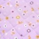 Tissu Matelassé Roselia Fleuria Lilas 