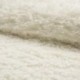 Tissu Mouton Brillant Frisé Ecru