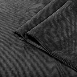 Tissu Velours Côtelé Rochefort Anthracite 