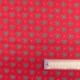 Tissu Coton Noël Imprimé Noeud Rouge 