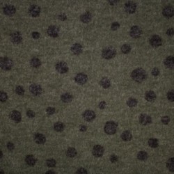 Tissu Viscose Imprimé Pois Kaki