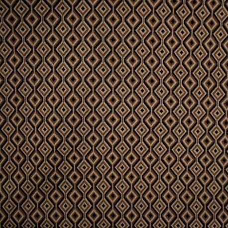 Tissu Jersey Géometrique Marron 