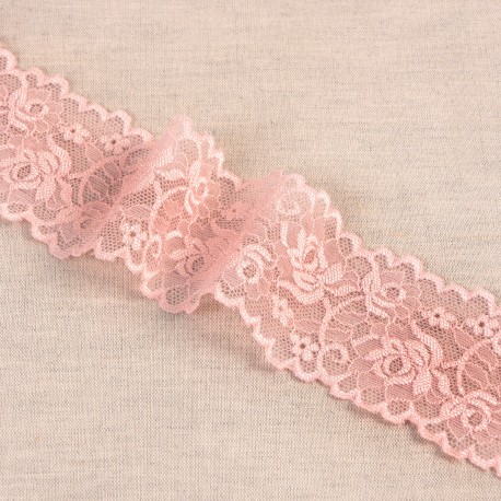 Dentelle élastique fleurs