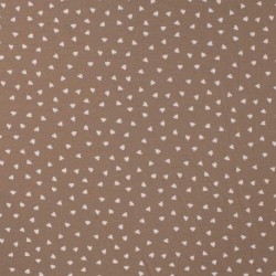 Tissu Jersey Imprimé Taupe