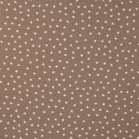 Tissu Jersey Imprimé Taupe