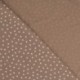 Tissu Jersey Imprimé Taupe
