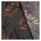 Tissu Viscose Imprime Feuillage Fleurs