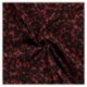 Tissu Viscose Imprime Rouge Floral 