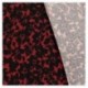 Tissu Viscose Imprime Rouge Floral 