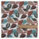 Tissu Popeline Digitale Congo Hojas Imprime Blanc