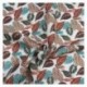 Tissu Popeline Digitale Congo Hojas Imprime Blanc