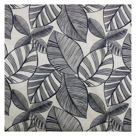 Tissu Hermance Serge Noir Fond Coloris Lin