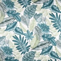 Tissu Cretonne Farafa Bleu 