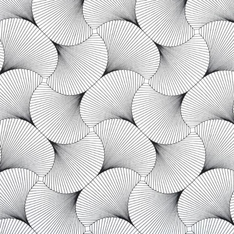 Tissu Cretonne York Noir 