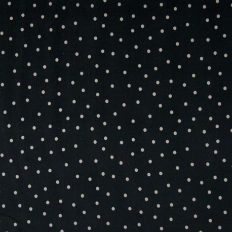 Tissu Miroglio Point Fond Noir 
